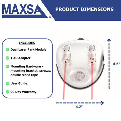 Maxsa Innovations 37312 Dual-Laser Park, Park Right Garage