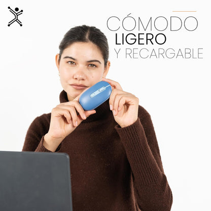 PERFECTCHOICE Mouse Recargable 2.4GHz Bluetooth Clic Silencioso Colori (Azul)
