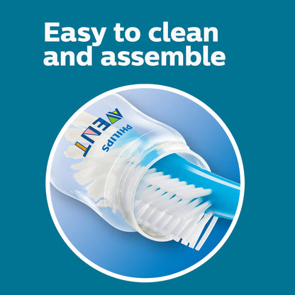 Philips Avent SCY106/04 - Biberones anticólicos (330 ml, 4 unidades), transparente