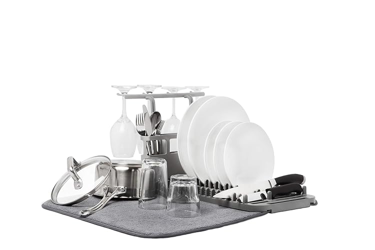 ESCURREDOR DE PLATOS UDRY CON TAPETE REMOVIBLE