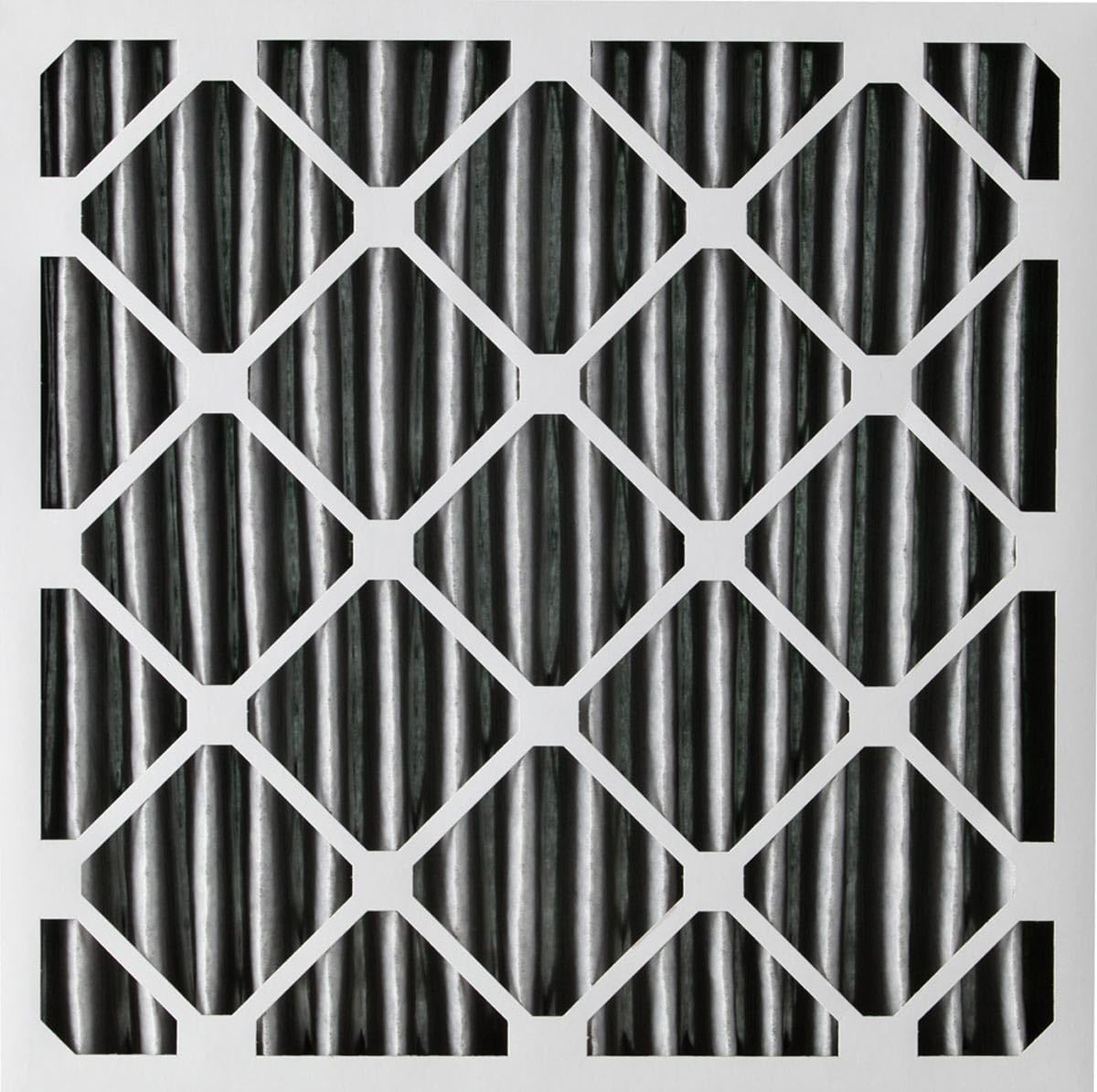 Nordic Pure 20x20x4PM12C-2 Pleated MERV 12 Plus Carbon AC Furnace Filters, 20 x 20 x 4", 2 Pack