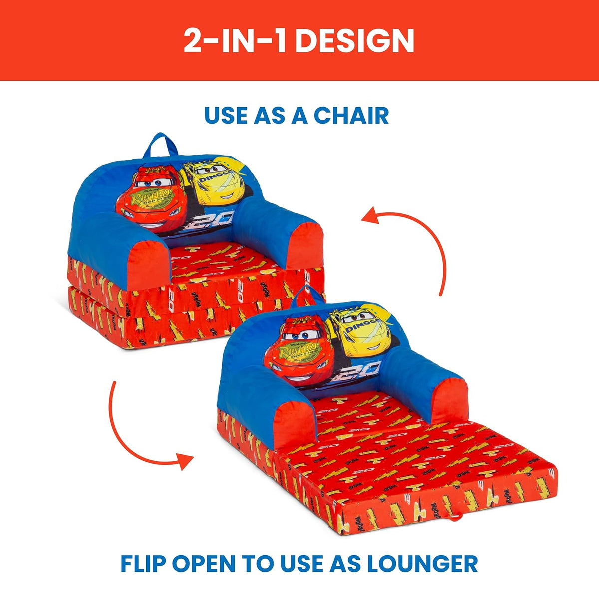 Delta Children - Cozee Buddy Silla para niños, Color Azul