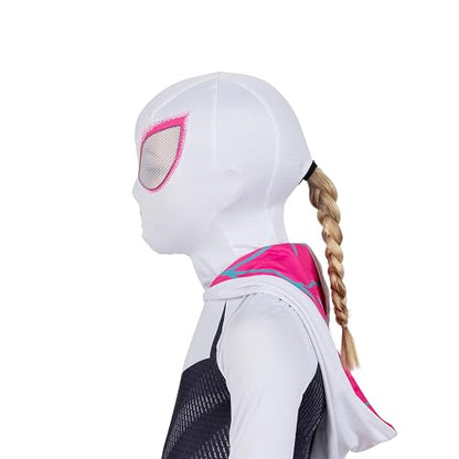 Disfraz de Spider-Gwen Zentai para niños, disfraz de Marvel, talla XS