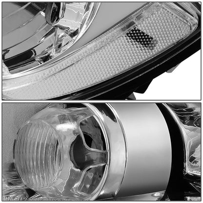 DNA MOTORING HL-OH-JGC11-CH-CL1 Faros Halógenos Carcasa Cromada para Jeep Grand Cherokee 11-13