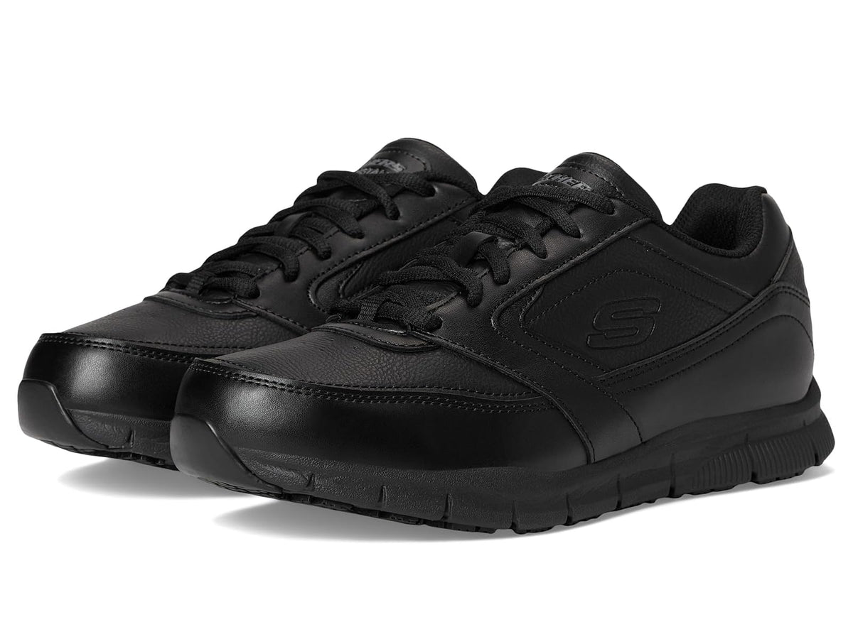 Skechers Nampa-wyola Zapatos para Servicio de Alimentos para Mujer | Trabajo, antideslizante, peligro eléctrico, ajuste relajado, espuma viscoelástica