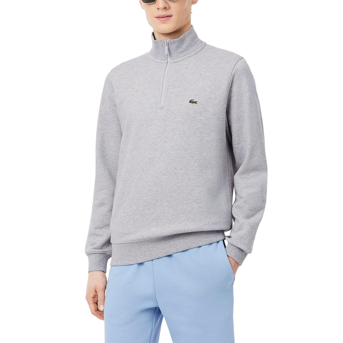 Lacoste Core Collection Regular Fit Classic Zip Up Mock Neck Sweatshirt Sudadera Hombre