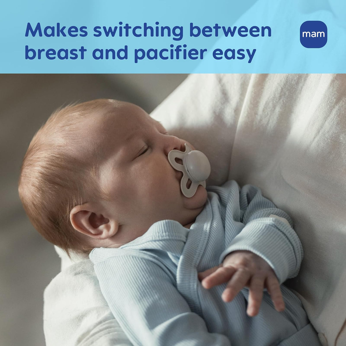 MAM Original Start - Chupones para bebé de 0 a 3 meses de silicona suave | Pezón de silicona suave para la piel, desarrollado con expertos médicos especialmente para bocas más pequeñas, sin BPA