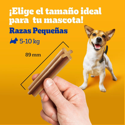 PEDIGREE - Snack para Perros Adultos Dentastix, Razas Pequeñas, Cuidado Oral, Pack de 30, 15 gr. c/u.