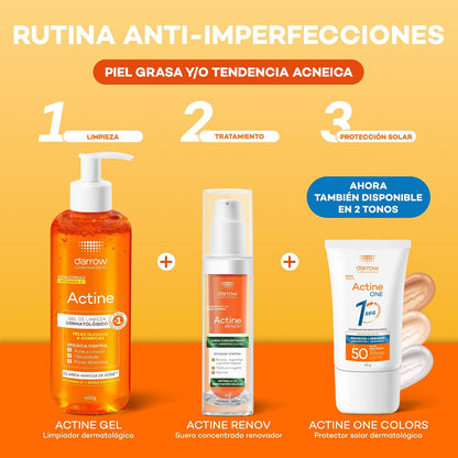 Darrow Actine One Colors Protector Solar Facial FPS50 Tono Medio, 40ml | 40ml