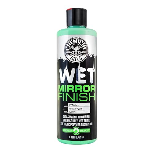 Chemical Guys Wet Mirror Finish High Gloss Glaze, (ideal para automóviles, camiones, todoterrenos, motos y más) 473 ml