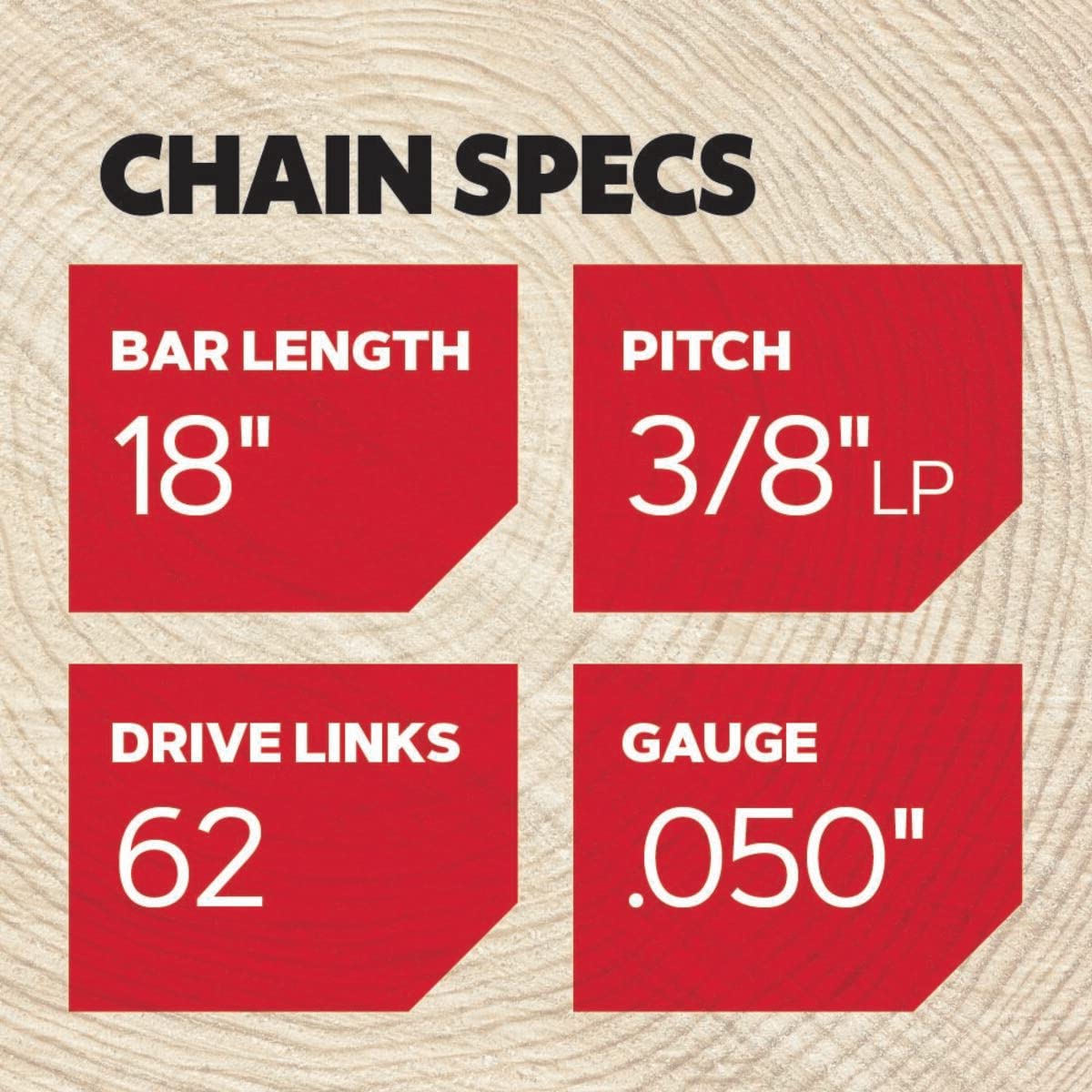 Oregon S62T AdvanceCut Cadena de Motosierra de 18 Pulgadas, Compatible con Echo, Craftsman, Poulan (Paquete de 2)