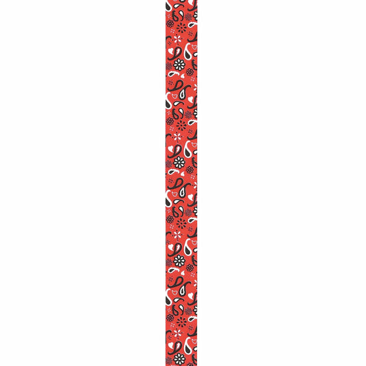 Offray, Cinta de sarga roja para manualidades, 1/2 pulgadas x 9 pies