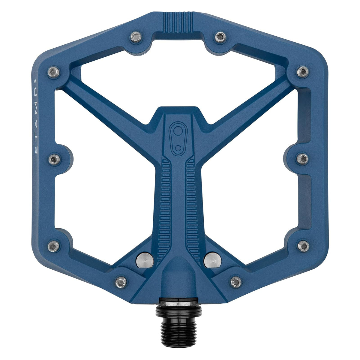 Crankbrothers - Pedal de Bicicleta Plano BMX/MTB - Pedal de Bicicleta de Plataforma, Perfil mínimo, Agarre Ajustable - Sello 1 Gen 2 - Azul marino - G