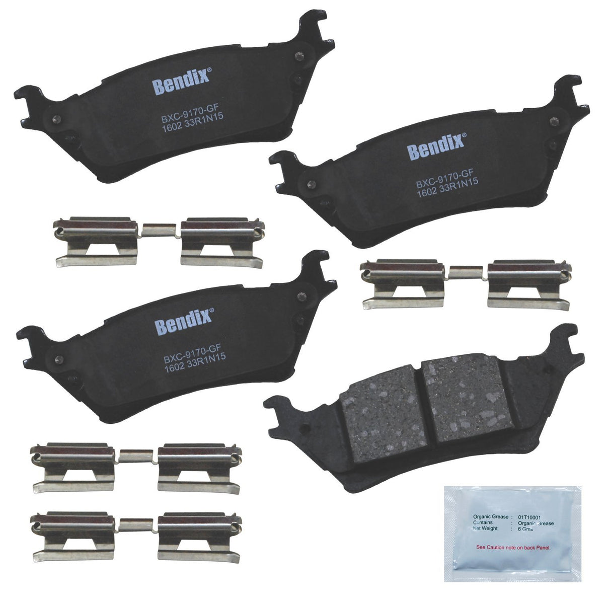 Bendix Priority1 Pastillas de Freno Traseras de Cerámica - CFC1602