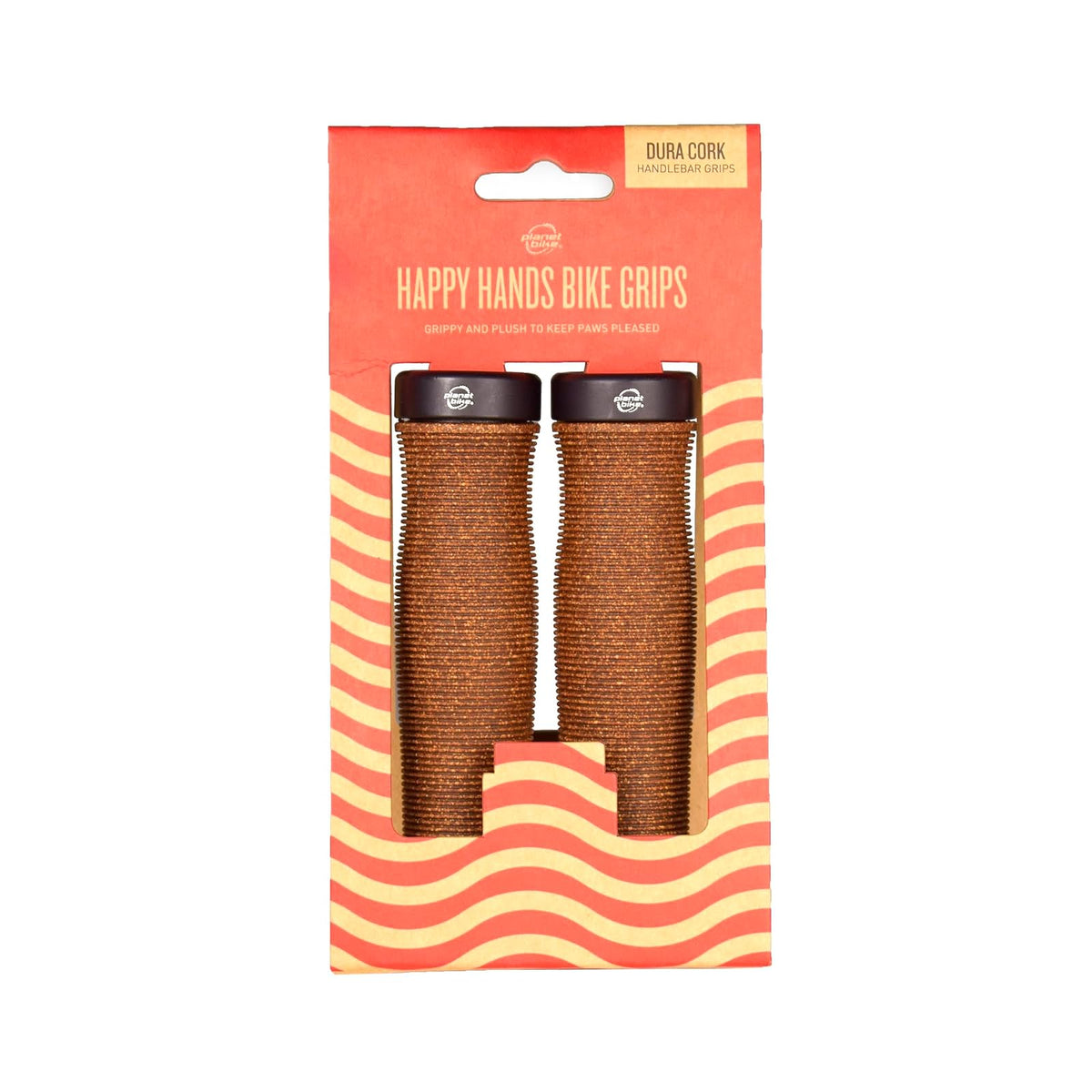 Planet Bike Happy Hands Dura - Agarraderas de Corcho