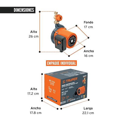 Truper PRE-1/3, Bomba presurizadora, 1/3 Hp