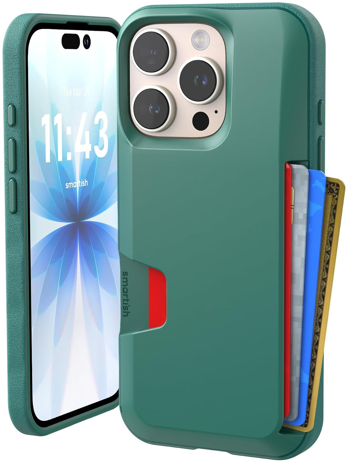 Smartish Wallet Slayer Vol. 1 - Funda Cartera para iPhone 16 Pro y 16 Pro Max - iPhone 16 Pro - so jaded
