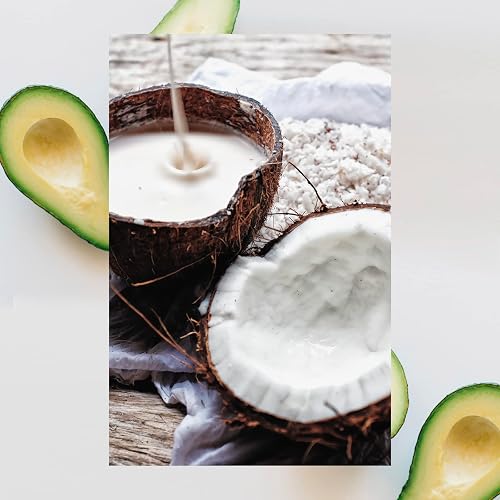 RAW SUGAR, Healing Power, Mascarilla Reparadora para Cabello, con Aceite de Aguacate, Plátano, Leche de Coco y Agave, Prensado en Frío, Vegano, Libre de Sulfatos, Parabenos y Siliconas, 340 g