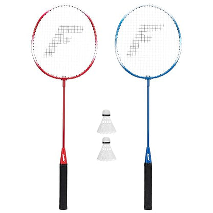 Franklin Sports Juego de bádminton de Repuesto para 2 Jugadores, 2 Raquetas de bádminton y 2 Volantes para Adultos y niños