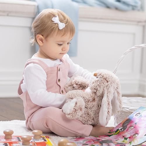 Melissa & Doug Peluche de Conejito, Burrow Bunny (22.86 cm x 25.4 cm x 15.24 cm)