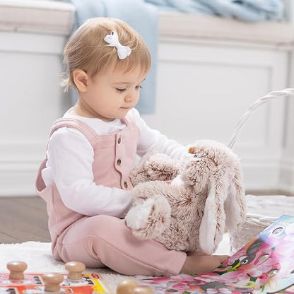Melissa & Doug Peluche de Conejito, Burrow Bunny (22.86 cm x 25.4 cm x 15.24 cm)
