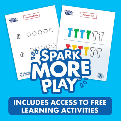 Educational Insights Design & Drill Bolt Buddies Rocket, Juguete para desarrollar Habilidades motrices Finas y Aprender CTIM, Taladro de Juguete Perfecto para Mayores de 3 años