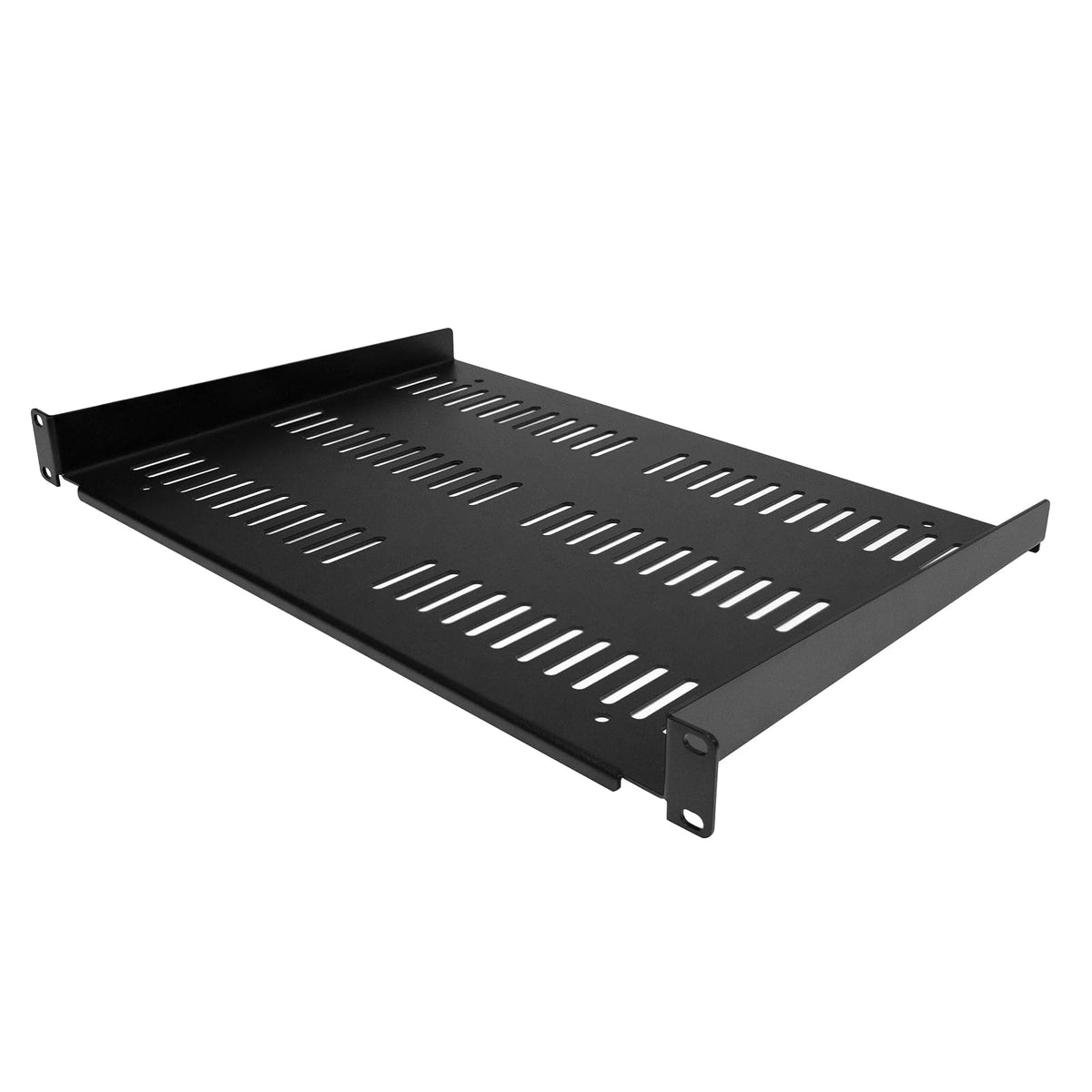 StarTech.com Estante para Rack de 1U para servidores - Bandeja Universal con ventilación para Rack y gabinete de Equipos de Red de 19 Pulgadas - Diseño Duradero - Capacidad de Peso de 25 kg - 12
