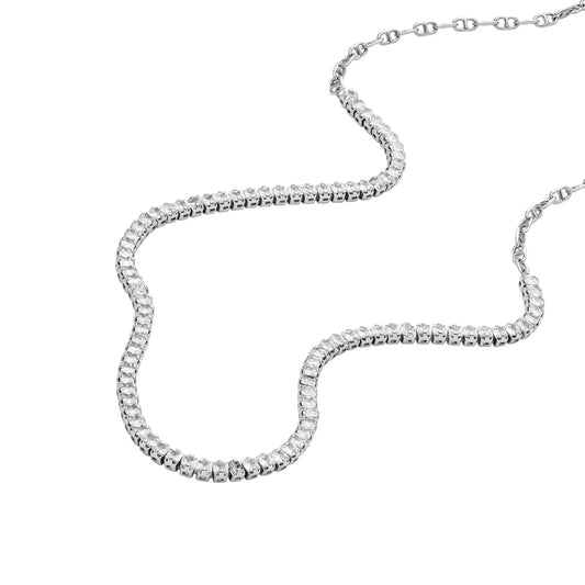 Fossil Collar ja7271040 heritage de acero inoxidable en color plateado para dama