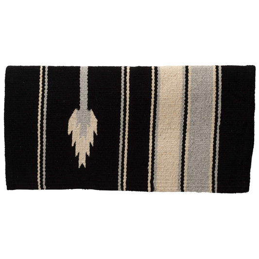 Manta acrílica de Doble Tela, Grado A, Flecha, Color Negro, Crema/Gris, 32 x 32 Pulgadas