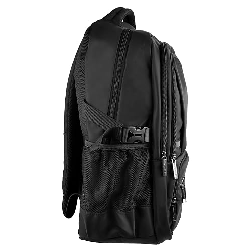 PERFECT CHOICE Mochila para laptop 15.6"-17" múltiples compartimentos Forter (Negro)