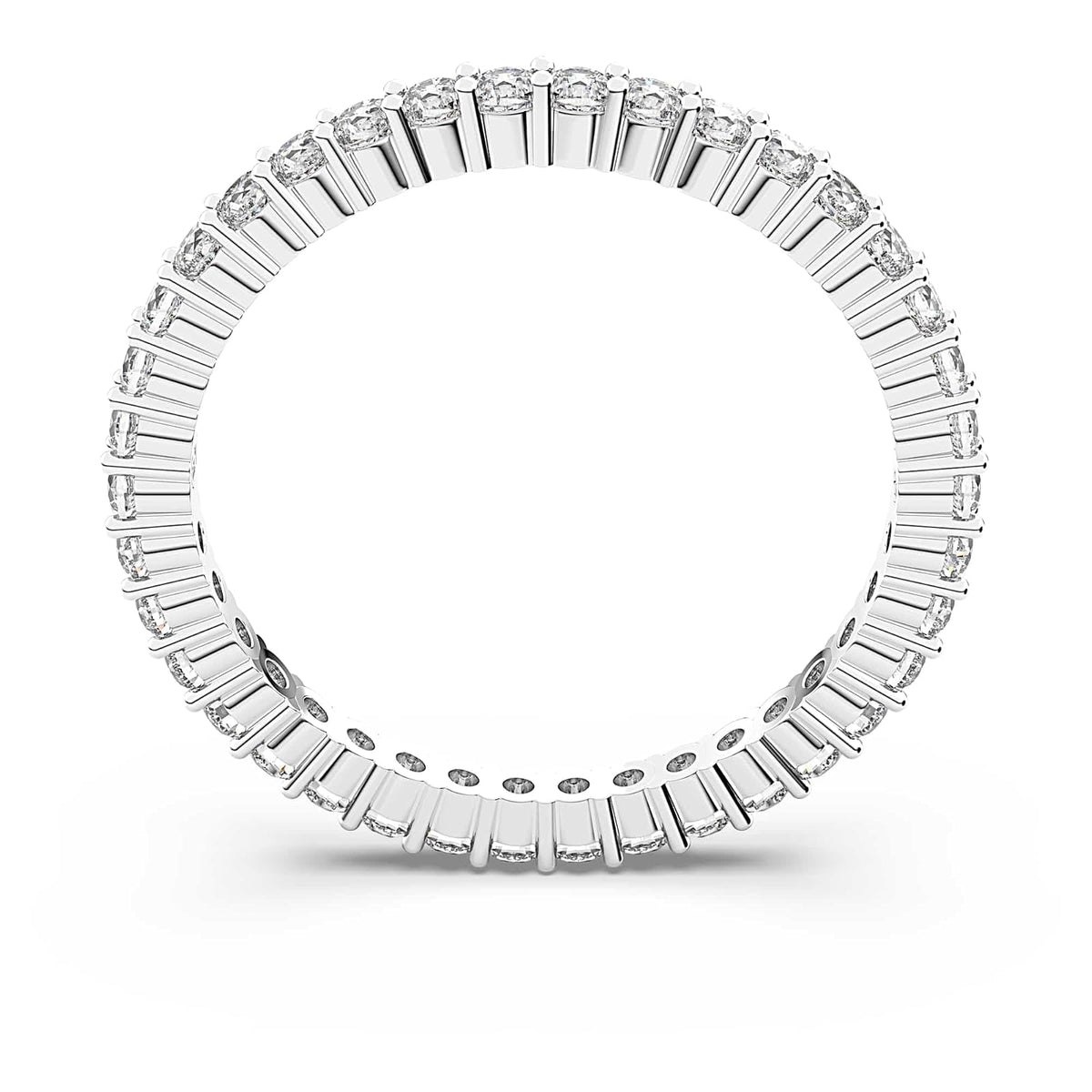 SWAROVSKI Anillo Vittore, Blanco, Acabado en tono plateado