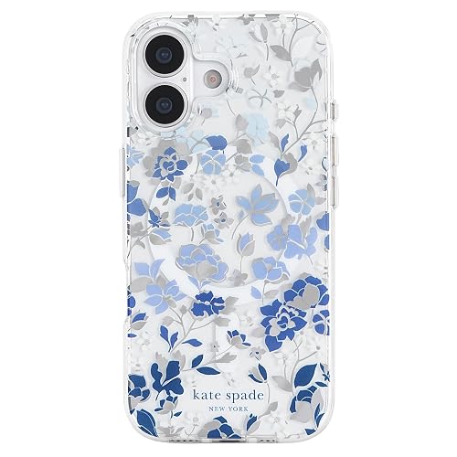 Kate Spade New York - Funda para iPhone 17, diseño de Flores Azules