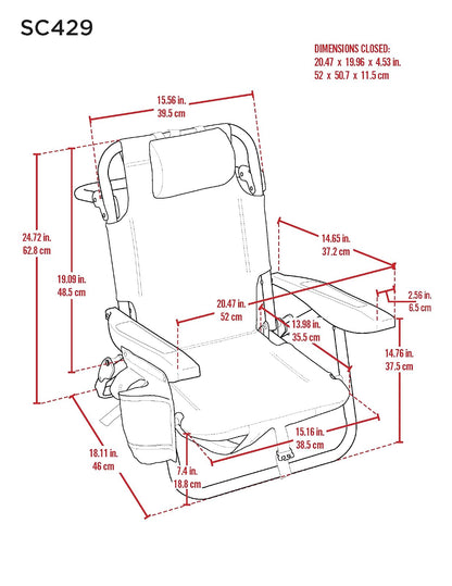 Rio Beach - Mochila Plegable de 5 Posiciones para niños