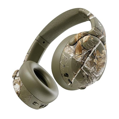 Skullcandy Crusher ANC 2 Wireless Headphones - Realtree Edge Colors Drab | Multi-Sensory Crusher Bass, Over-Ear Fit, Noise Cancelling, 60 Hours Battery, Working Out, Gym, Travel, Study, Music, Gaming