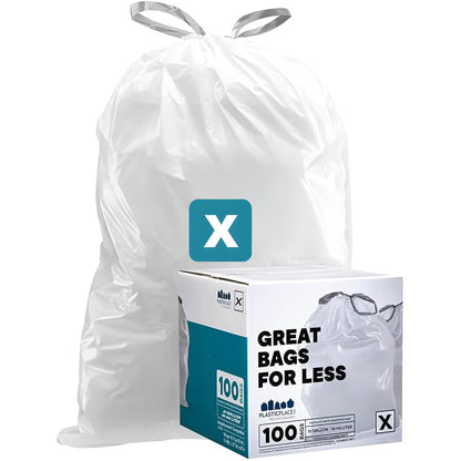 Plasticplace Bolsas de Basura Código M, 200 Piezas, 45 Litros - 100 Count (Pack of 1) - Código x