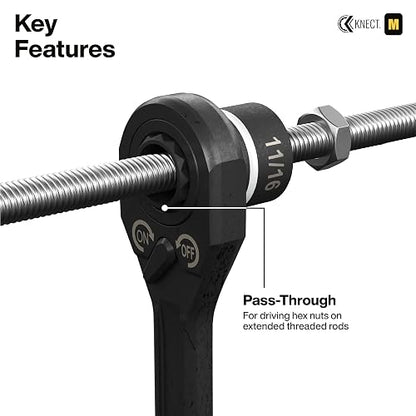 Klein Tools 65400KNECT Juego de Dados de Impacto, 28 piezas, en medidas SAE y métrico