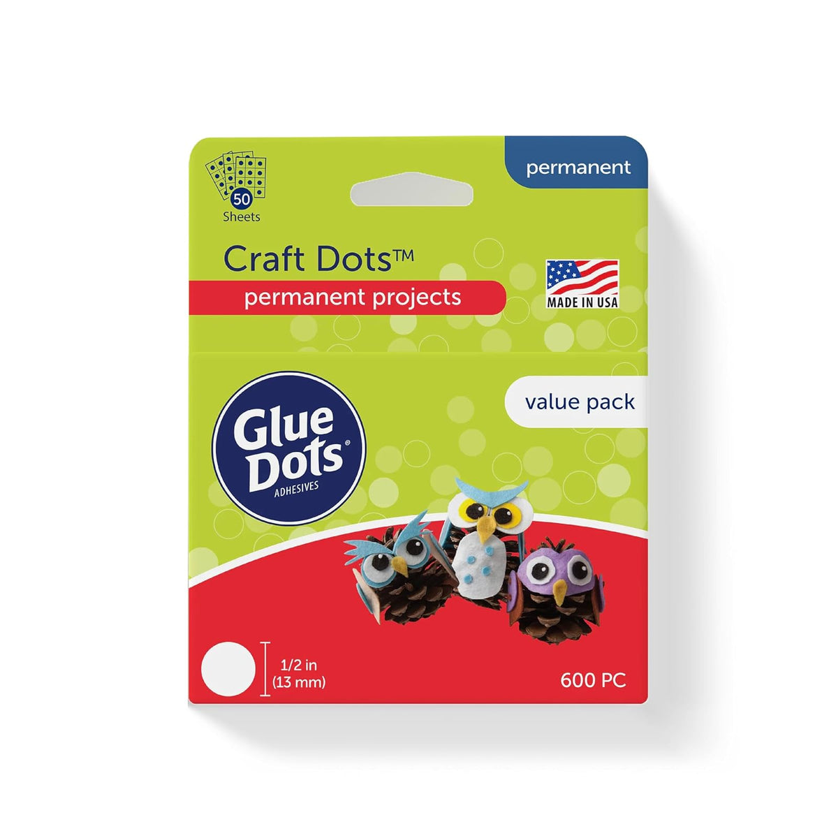 Glue Dots Puntos Adhesivos de Doble Cara para Manualidades - Paquete económico de puntos artesanales