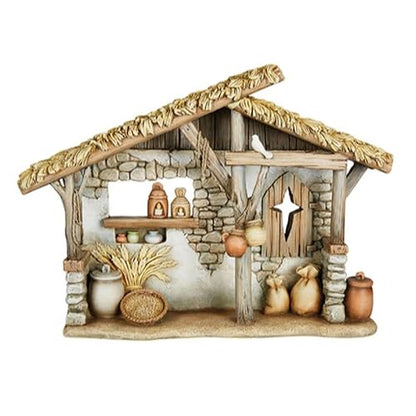 Avalon Gallery - Juego de Pesebre para Navidad, diseño de belén para Interiores, 12.25 x 8.75 Pulgadas, Estable/Creche