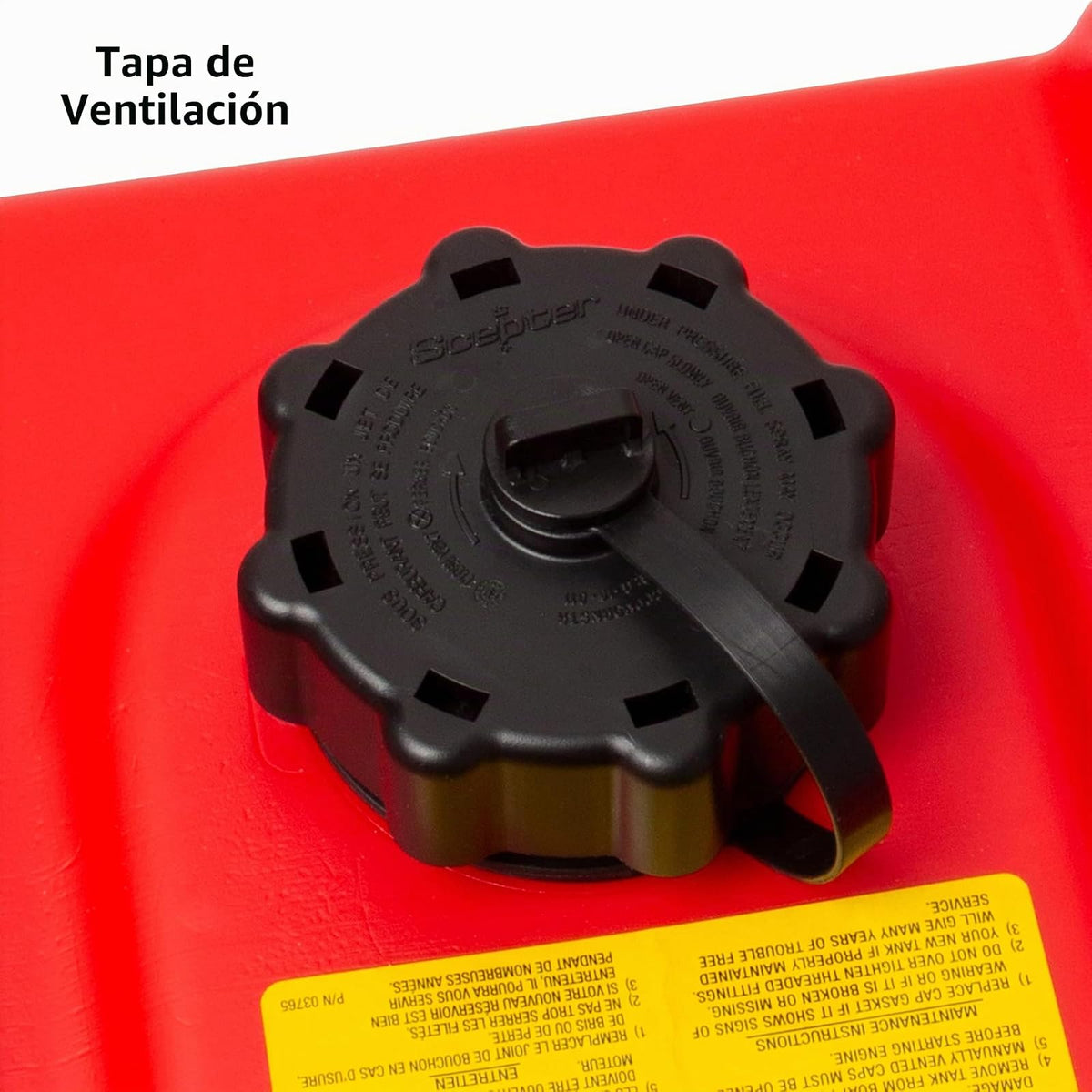 Scepter Marine 08667 Depósito de combustible rectangular - 9 galones, rojo