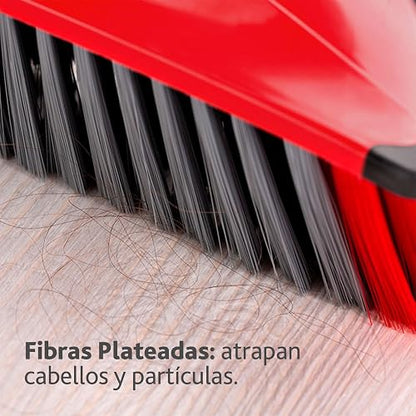 Vileda Escoba 3 en 1, Tiene Esquina Antichoques Que Cuida Tus Muebles, Barre Polvo y Limpia Pisos.