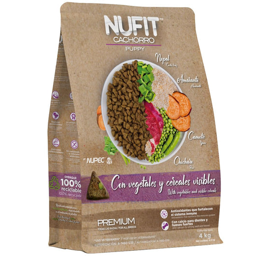 Nufit Alimento para Cachorro, 4 kg, Beige