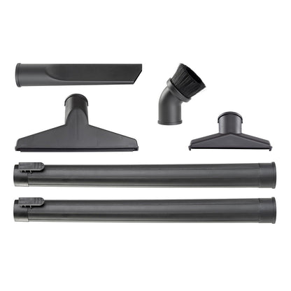 WORKSHOP WS17856A - Kit de fijación de bloqueo para aspiradoras húmedas y secas (6 piezas) para aspiradoras húmedas y secas, se adapta a la mayoría de varitas y mangueras de extensión de 1-7/8