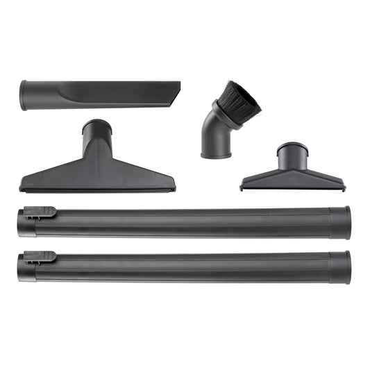 WORKSHOP WS17856A - Kit de fijación de bloqueo para aspiradoras húmedas y secas (6 piezas) para aspiradoras húmedas y secas, se adapta a la mayoría de varitas y mangueras de extensión de 1-7/8
