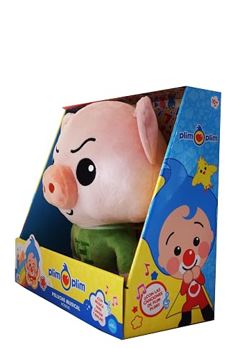 Plim Plim - Hoggie, Peluche Musical DX, Canta y Baila, para Bebes 0+ | Incluye canciones y frases originales, textura suave y afelpada, ideal para regalo
