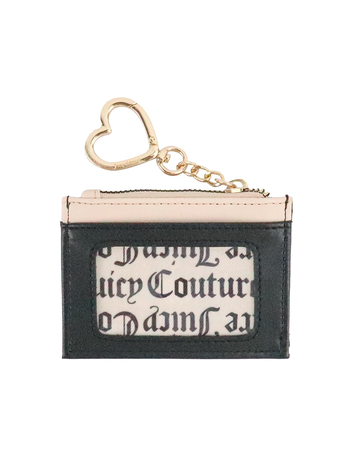 Juicy Couture - Funda para tarjetas de identificación para mujer, color negro/beige, para llevar a cabo 4.5 pulgadas, Negro/Beige Sandst, Carry-On-4.5-Inch, Estuche para tarjeta de identificación