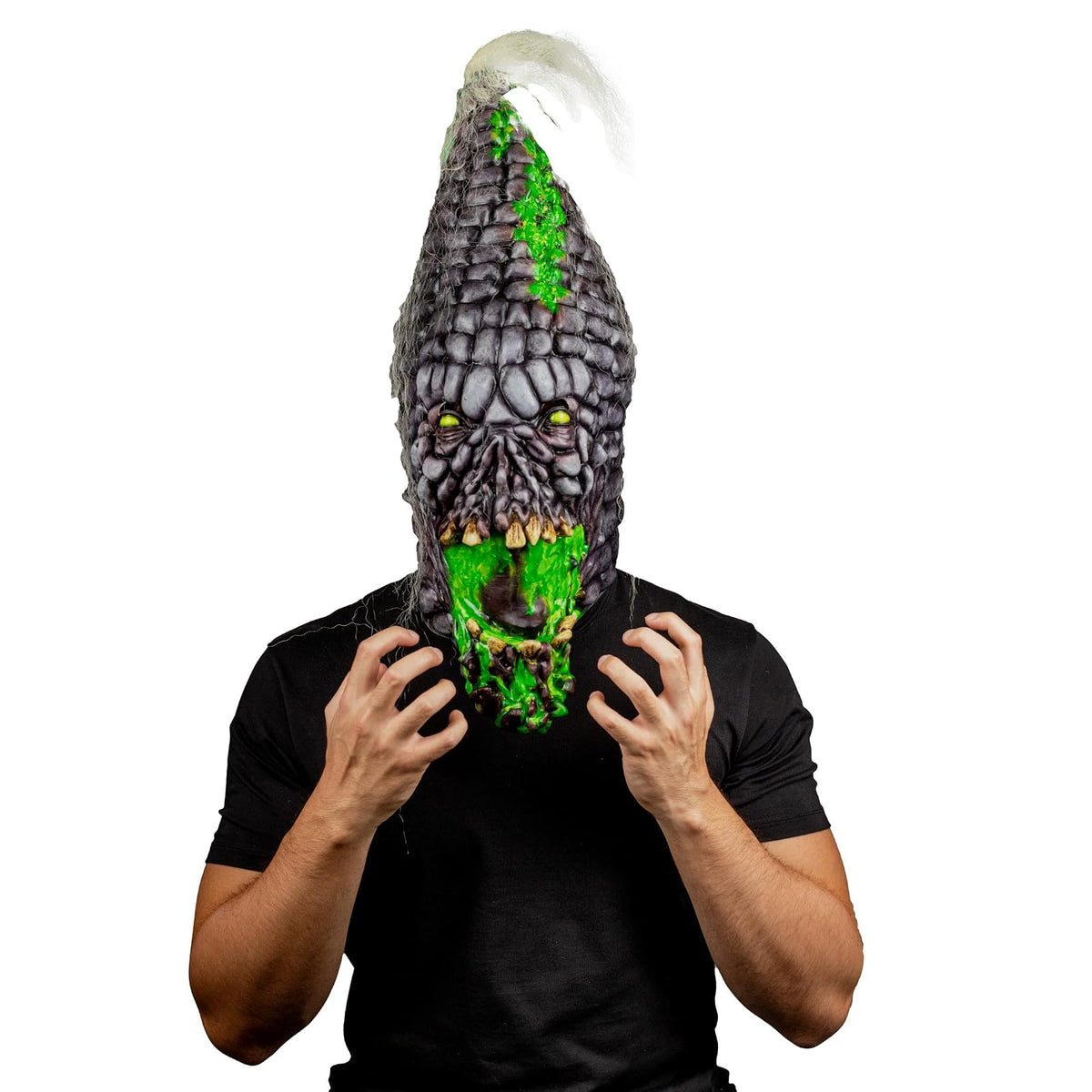 Ghoulish Productions Máscara De Látex Huitla, Accesorio Látex Cosplay Monstruo Míaz Vegetal Radioactivo, Disfraz Aterrador para Halloween y Fiestas Temáticas, Cosplay Radioactivo, Diseño Artesanal