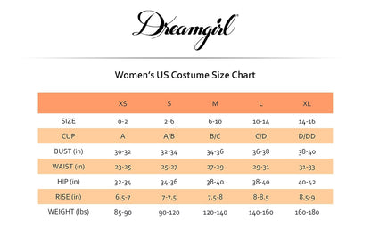 Dreamgirl Adult Sexy Little Red Riding Hood Costume for Women, Fashion Little Red Riding Hood Halloween Costume