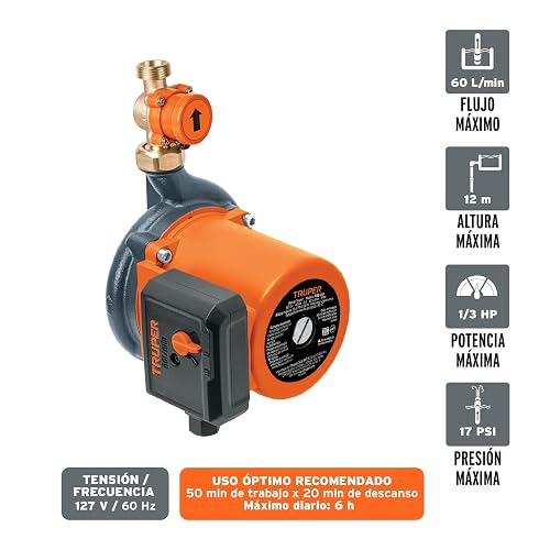 Truper PRE-1/3, Bomba presurizadora, 1/3 Hp