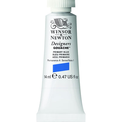 Winsor & Newton Designers Pintura Gouache en Tubo - Tubo 14 ml - azul primario