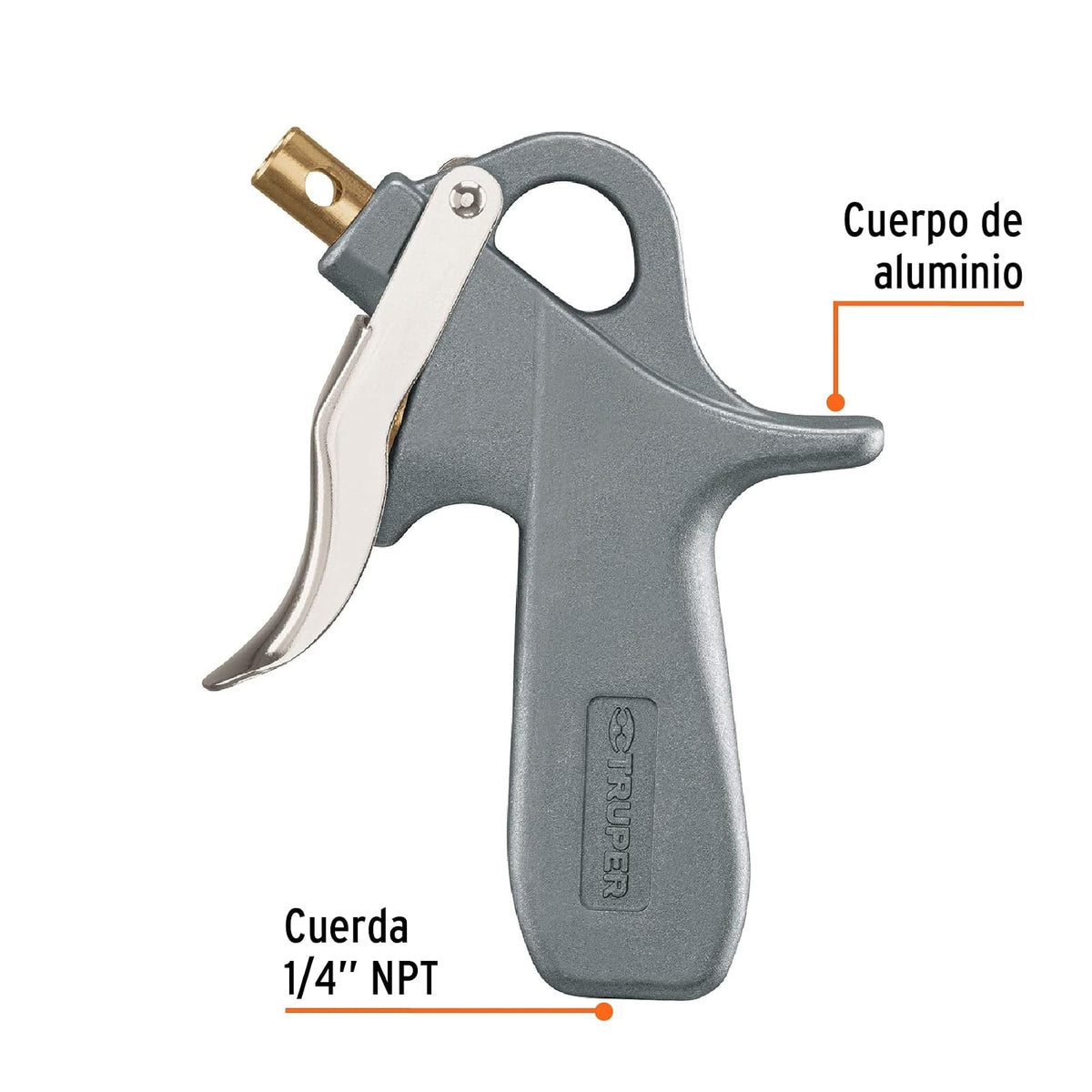 Truper PISO-5X, Juego de pistola sopleteadora con 5 boquillas